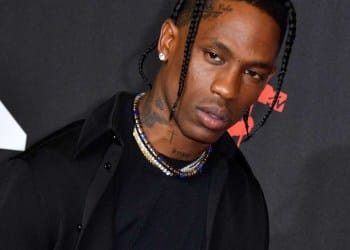 US rapper Travis Scott arrives for the 2021 MTV Video Music Awards at Barclays Center in Brooklyn, New York, September 12, 2021. (Photo by ANGELA  WEISS / AFP) (Photo by ANGELA  WEISS/AFP via Getty Images)