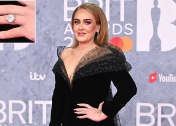 LONDON, ENGLAND - FEBRUARY 08: EDITORIAL USE ONLY Adele attends The BRIT Awards 2022 at The O2 Arena on February 08, 2022 in London, England. (Photo by Samir Hussein/WireImage )
