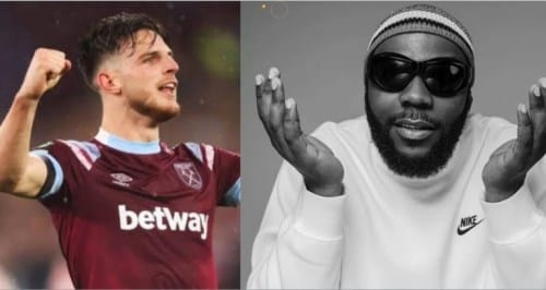Odumodublvck Shines As He Receives Special Invite to Declan Rice's BBC  Sport Interview!
