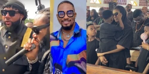 E-Money and KCee make promise to Junior Pope’s family at his burial